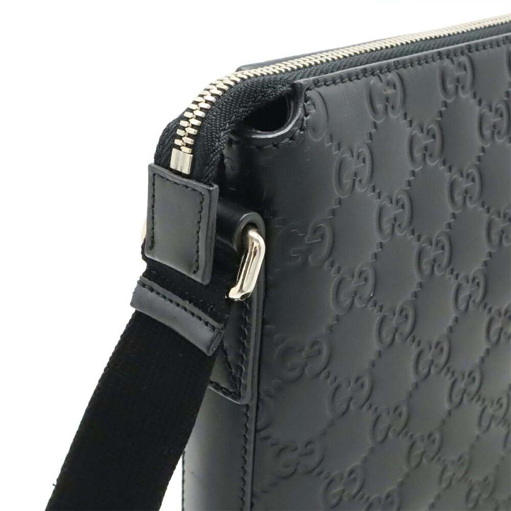 GUCCI Black Leather Shoulder Bag - Picture 6 of 9